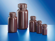 LDPE bőnyakú folyadékflakonok, barna színű