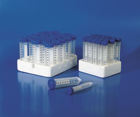 Kónikus végű centrifugacsövek csavaros kupakkal